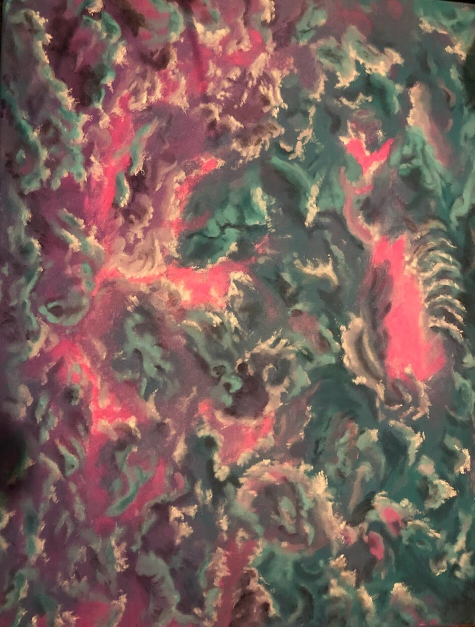 **Sold&quot; $275 ready to hang canvas 24&quot;w x 18&quot;h