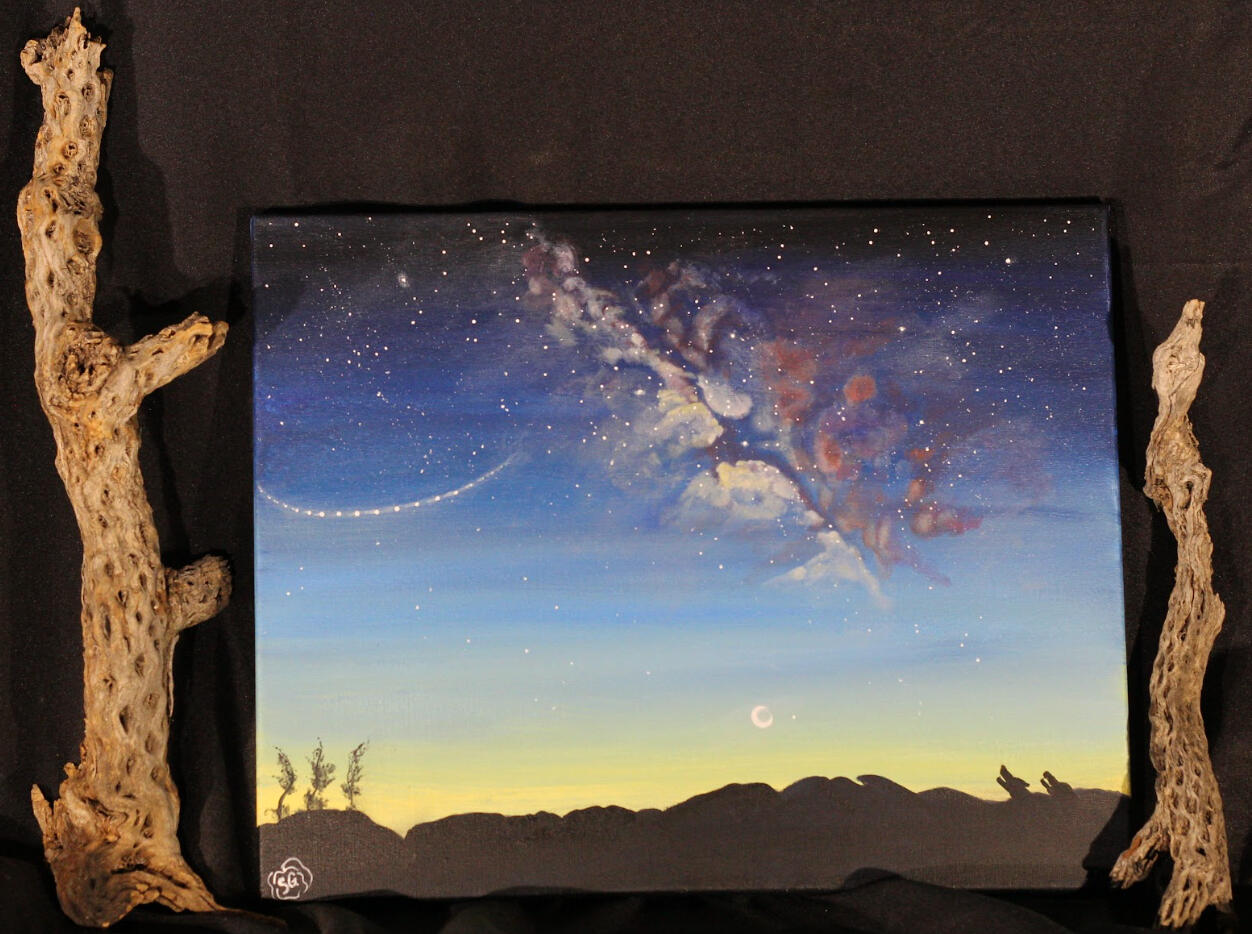 Sold $250 Canvas ready to hang 16"H x 20"L