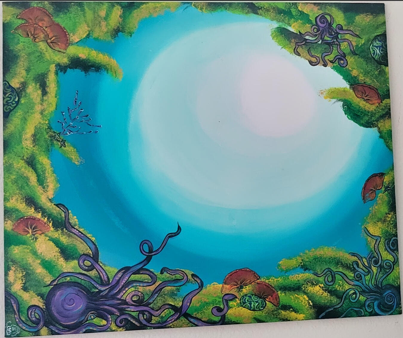 $375 canvas no frame 24"w x 20"h