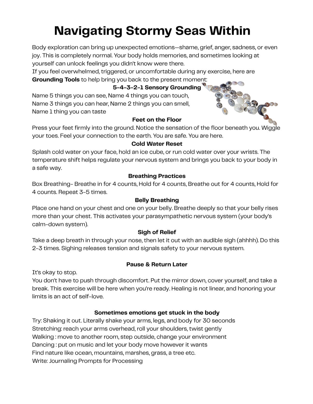 A few grounding techniques