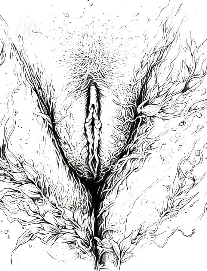 Vulva-inspired coloring pages designed to encourage relaxation, self-expression, and body acceptance, celebrating diversity and breaking shame through art.