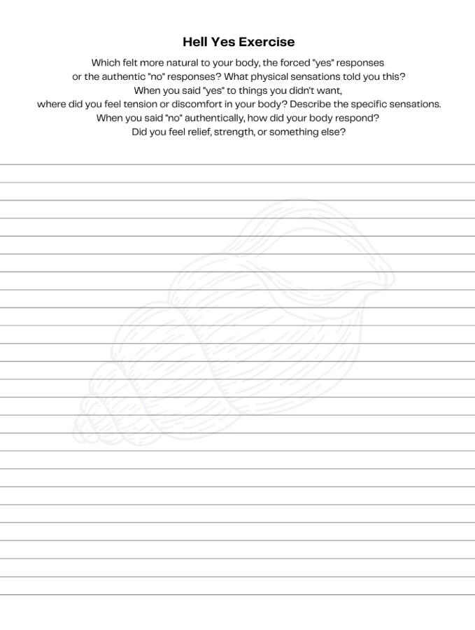 Exercises that help you build body confidence, set healthy boundaries, and reconnect with your authentic self, making healing practical and accessible.