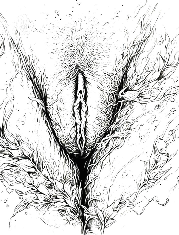 Vulva-inspired coloring pages designed to encourage relaxation, self-expression, and body acceptance, celebrating diversity and breaking shame through art.